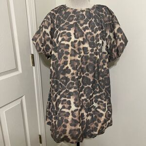 ASOS Design Leopard Print Women's Bubble Mini Dress US 8 Like New Condition